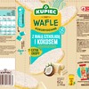 Kupiec WAFLE KUKURYDZIANE Z CZEKOLADĄ BIAŁĄ I WIÓRKAMI