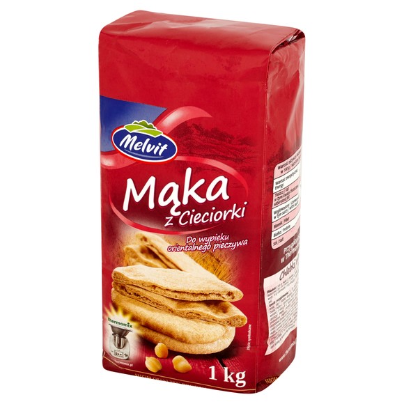Melvit MĄKA Z CIECIERZYCY CIECIORKI 1000g 1KG niski indeks