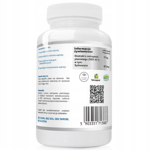 Wish OSTROPEST PLAMISTY 777mg 90kps 80% SYLIMARYNY wsparcie