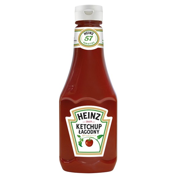 HEINZ KETCHUP ORGINALNY POMIDOROWY ŁAGODNY 450G BUTELKA