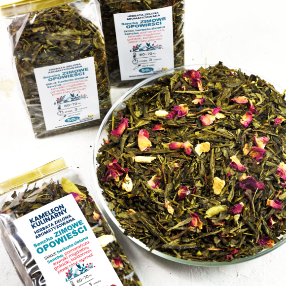 KAMELEON  KULINARNY HERBATA ZIELONA aromatyzowana ZIMOWE
