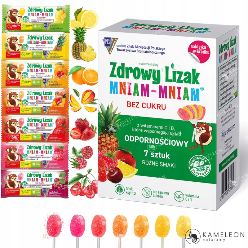 ZDROWY LIZAK WITAMINY MIX SMAKÓW odporność 7 szt.