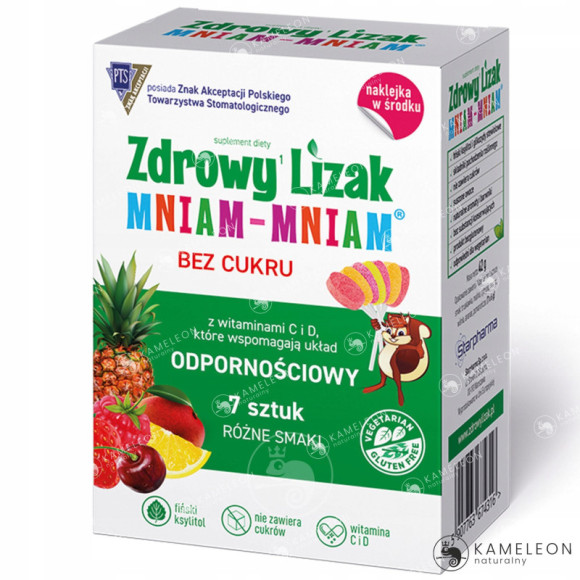 ZDROWY LIZAK WITAMINY MIX SMAKÓW odporność 7 szt.
