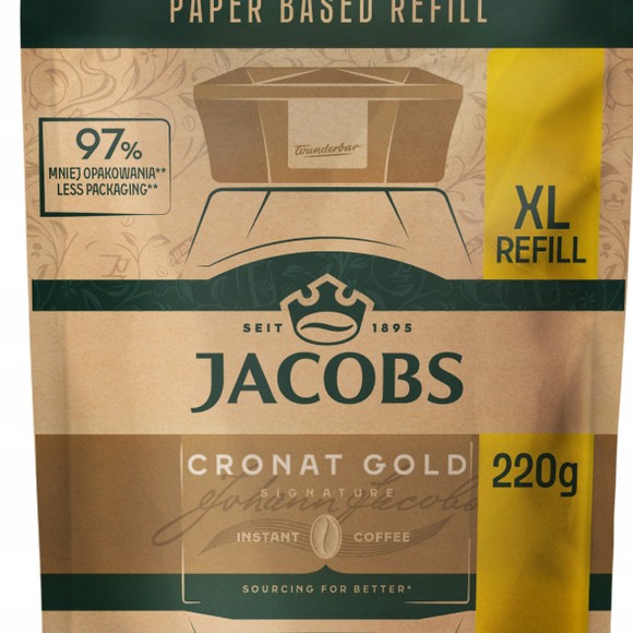 JACOBS CRONAT GOLD kawa rozpuszczalna 220G zapas refill