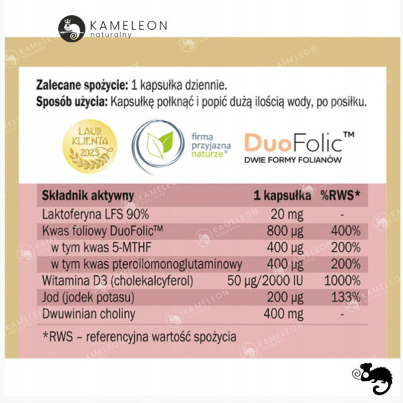 Yango PREGNA STEP 2 + LAKTOFERYNA JOD d3 CIĄŻA od 13 tyg + KARMIENIE 60kaps Yango PREGNA STEP 2 + LAKTOFERYNA JOD d3 CIĄŻA od 13 tyg + KARMIENIE 60kaps