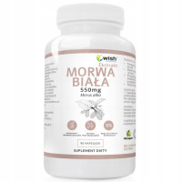 MORWA BIAŁA ekstrakt Z MORWY 550mg wsparcie: POZIOM CUKRU CUKRZYCA 90k WISH