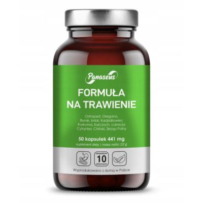 Yango FORMUŁA NA TRAWIENIE Ostropest Oregano Kurkuma Karczoch i inne 50kaps