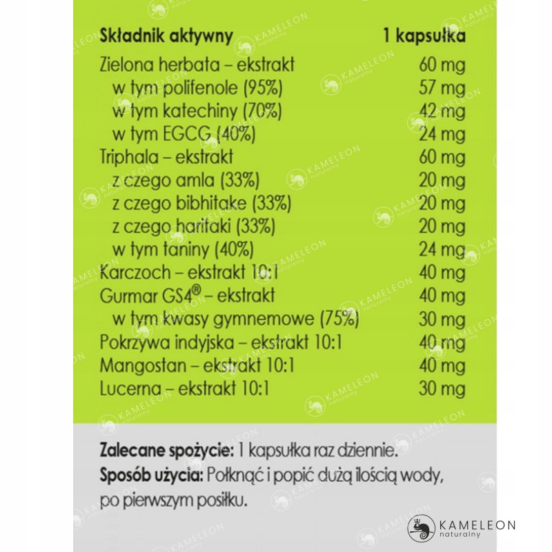 Yango PANASEUS TALIA OSY 450mg wsparcie: KONTROLA WAGI ODCHUDZANIE 50kaps