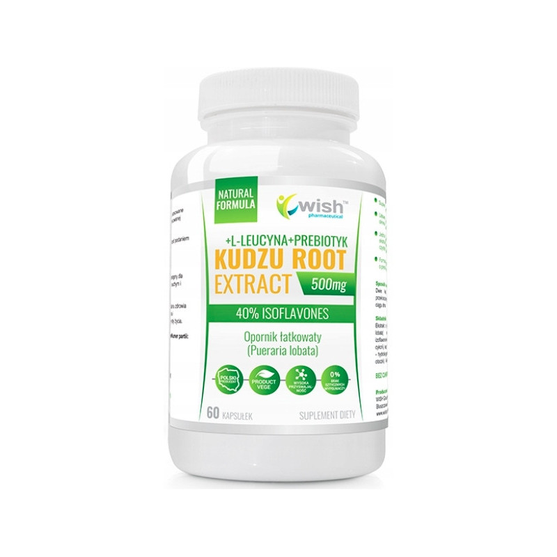 WISH KUDZU KORZEŃ 60 kapsułek wsparcie na UZALEŻNIENIA STRES ZMĘCZENIE WISH