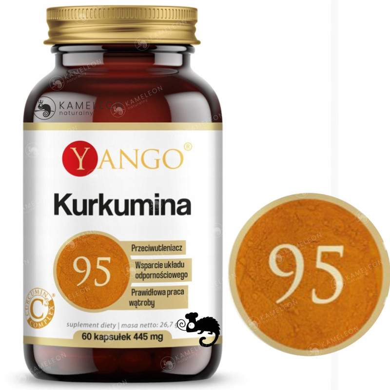 Yango KURKUMINA 95 + PIPERYNA wsparcie: ODPORNOŚĆ STANY ZAPALNE 60kaps.