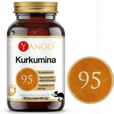 Yango KURKUMINA 95 + PIPERYNA wsparcie: ODPORNOŚĆ STANY ZAPALNE 60kaps.