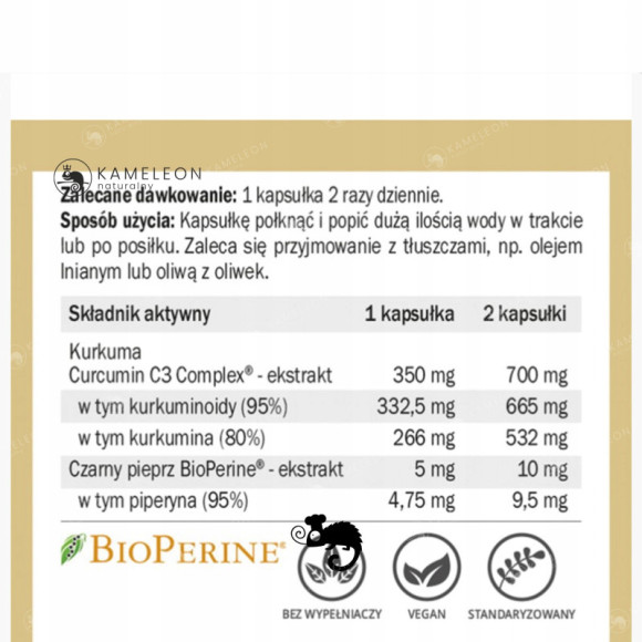 Yango KURKUMINA 95 + PIPERYNA wsparcie: ODPORNOŚĆ STANY ZAPALNE 60kaps. Yango KURKUMINA 95 + PIPERYNA wsparcie: ODPORNOŚĆ STANY ZAPALNE 60kaps.