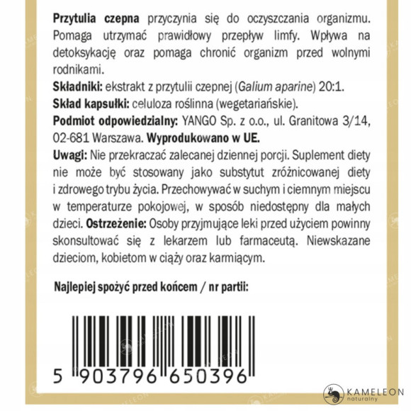 Yango PRZYTULIA CZEPNA 90k wsparcie PRZEPŁYW LIMFY & OCZYSZCZANIE ORGANIZMU Yango PRZYTULIA CZEPNA 90k wsparcie PRZEPŁYW LIMFY & OCZYSZCZANIE ORGANIZMU
