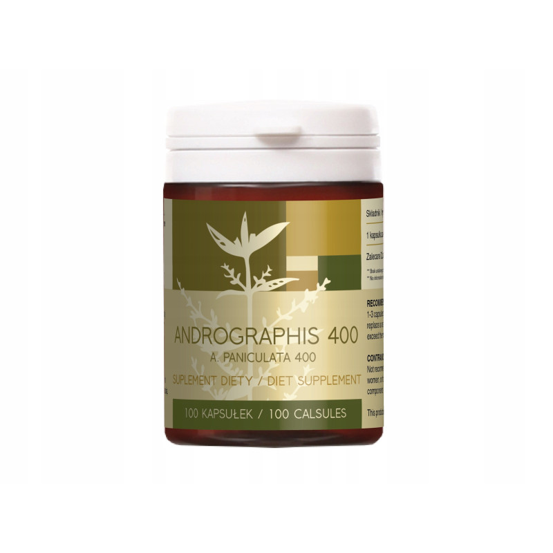 ANDROGRAPHIS 10% ekstrakt 400MG 100kaps NANGA wsparcie ODPORNOŚĆ INFEKCJE