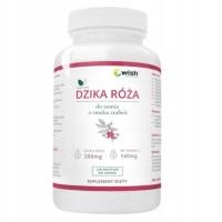 DZIKA RÓŻA 200mg WITAMINA C 120mg 120past. do ssania O SMAKU SZAŁWII WISH