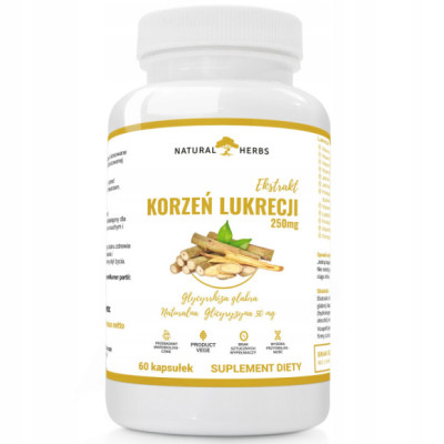KORZEŃ LUKRECJI EKSTRAKT + Glicyryzyna 60kaps WISH wsparcie PRZECIWZAPALNE