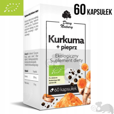 KURKUMA + PIEPRZ piperyna suplement diety 60 kaps