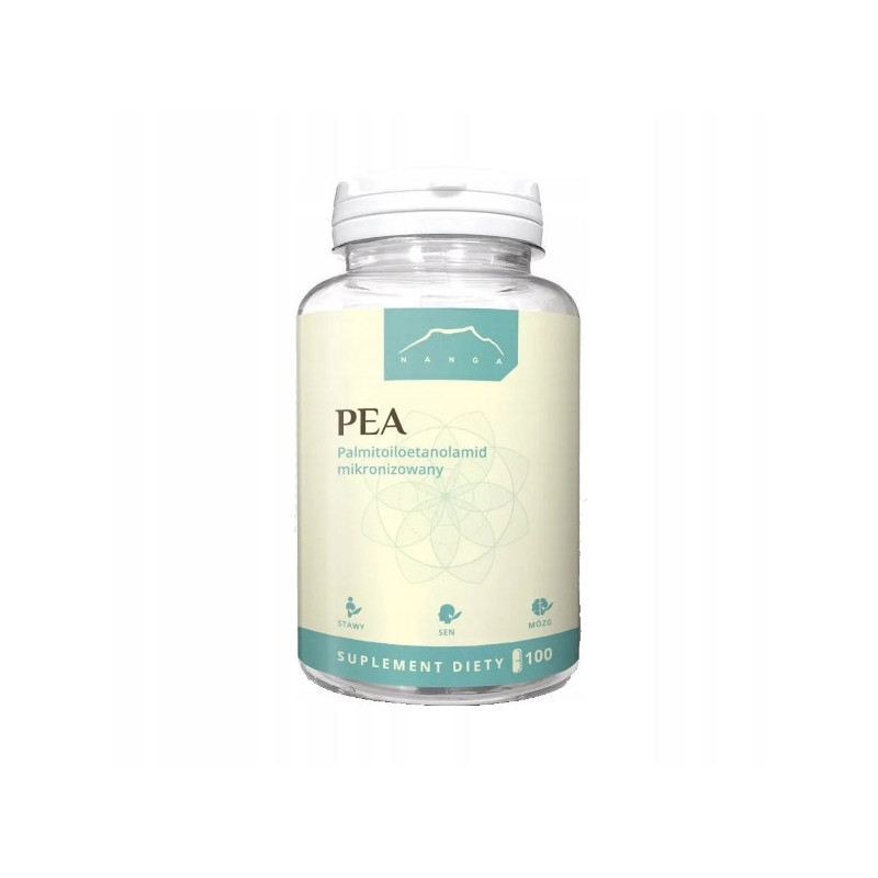 PEA Palmitoiloetanoloamid 400mg 100kap NANGA Ból Nastrój Mózg Stany Zapalne