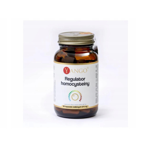REGULATOR HOMOCYSTEINY 90kaps Betaina Dwuwinian choliny Wit B6 B9 B12 YANGO REGULATOR HOMOCYSTEINY 90kaps Betaina Dwuwinian choliny Wit B6 B9 B12 YANGO