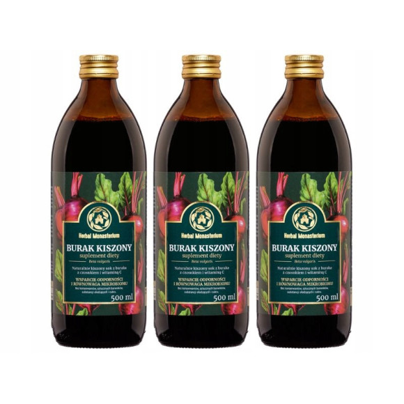SOK Z KISZONEGO BURAKA Kiszony Burak 500ml 0,5L HERBAL wsparcie: ODPORNOŚĆ