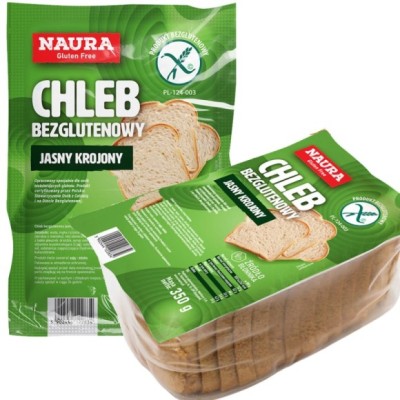 NAURA PIECZYWO CHLEB BEZGLUTENOWY JASNY KROJONY bez glutenu