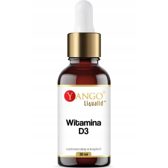 WITAMINA D3 płyn 30ml 1000% RSW w 2 kroplach YANGO wsparcie ODPORNOŚĆ KOŚCI WITAMINA D3 płyn 30ml 1000% RSW w 2 kroplach YANGO wsparcie ODPORNOŚĆ KOŚCI
