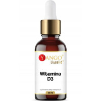 WITAMINA D3 płyn 30ml 1000% RSW w 2 kroplach YANGO wsparcie ODPORNOŚĆ KOŚCI