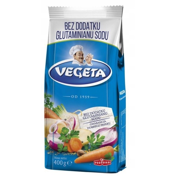 VEGETA bez glutaminianu sodu PRZYPRAWA WARZYWNA DO DAŃ 400g