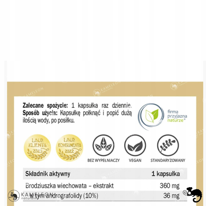 Yango BRODZIUSZKA Andrographis paniculata wsparcie: BORELIOZA ODPORNOŚĆ 90k