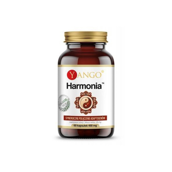 HARMONIA 60kapsułek YANGO adaptogeny MACA ASHWAGANDHA ŻEŃ-SZEŃ CYTRYNIEC HARMONIA 60kapsułek YANGO adaptogeny MACA ASHWAGANDHA ŻEŃ-SZEŃ CYTRYNIEC