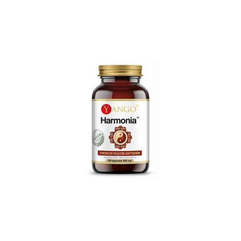 HARMONIA 60kapsułek YANGO adaptogeny MACA ASHWAGANDHA ŻEŃ-SZEŃ CYTRYNIEC