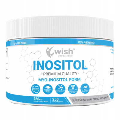 INOSITOL INOZYTOL WITAMINA B8 250g W PROSZKU PROSZEK Premium Quality WISH