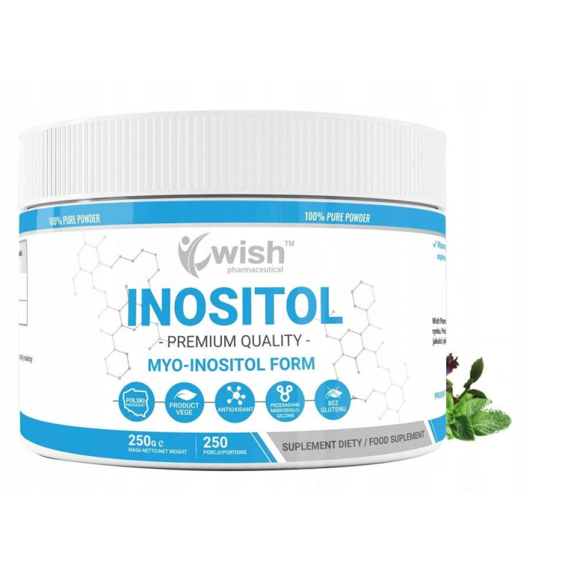 INOSITOL INOZYTOL WITAMINA B8 250g W PROSZKU PROSZEK Premium Quality WISH