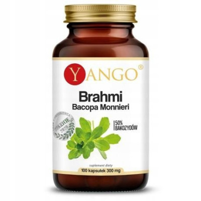 Yango BRAHMI Bacopa Monnieri 100kaps. PAMIĘĆ KONCENTRACJA AJURWEDA