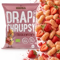 Naura DRAPI CHRUPSY KUKURYDZIANE TRUSKAWKOWE bezglutenowe