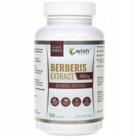 BERBERYS EKSTRAKT 5:1 z korzenia 400mg WISH 120 kaps wsparcie POZIOM CUKRU