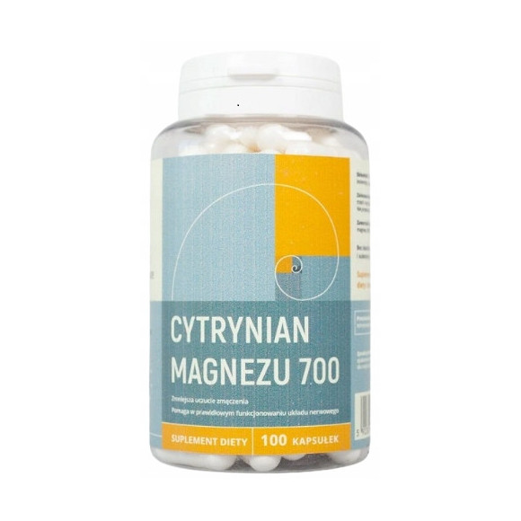 CYTRYNIAN MAGNEZU MAGNEZ 700mg 100kaps NANGA CYTRYNIAN MAGNEZU MAGNEZ 700mg 100kaps NANGA
