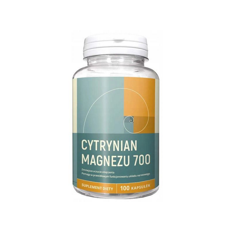 CYTRYNIAN MAGNEZU MAGNEZ 700mg 100kaps wsparcie: STRES NERWY REGENERACJA