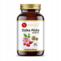 DZIKA RÓŻA Ekstrakt 20:1 70% witaminy C 90kaps YANGO 1,5mca pomoc ODPORNOŚĆ