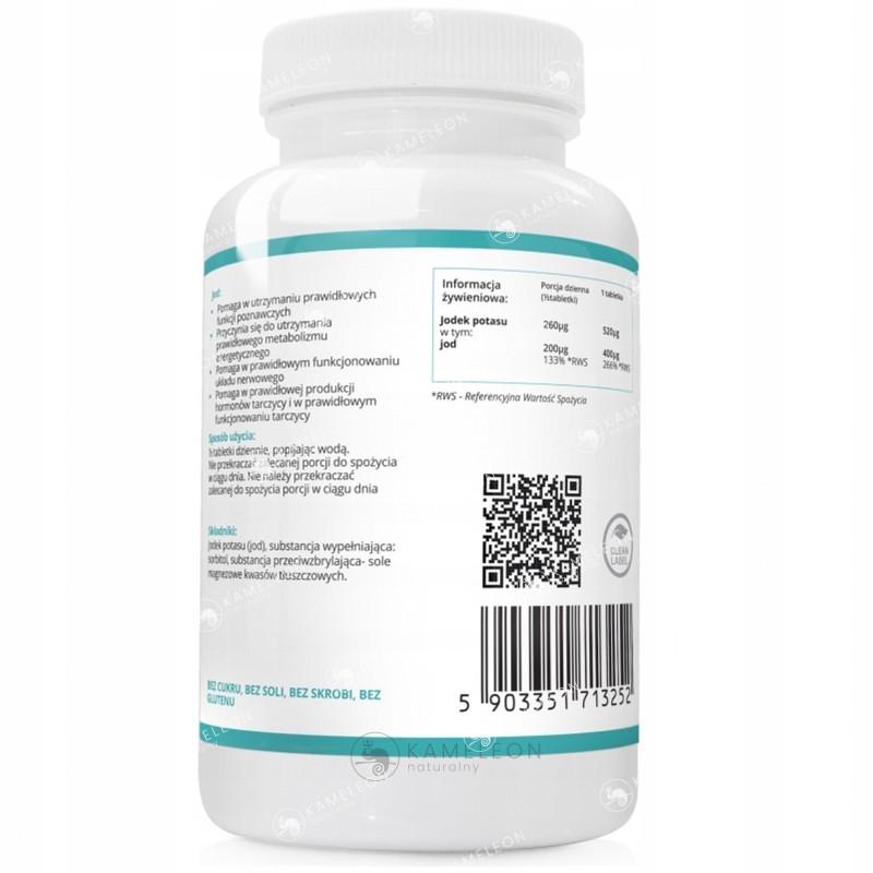 JOD 400mikrogram + JODEK POTASU  180tabl
