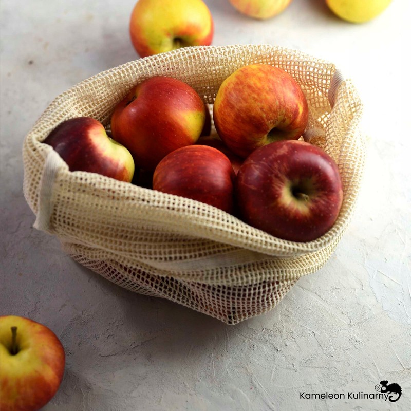 TORBA EKO ZERO WASTE zakupy DUŻA 30x40 siatka 5kg