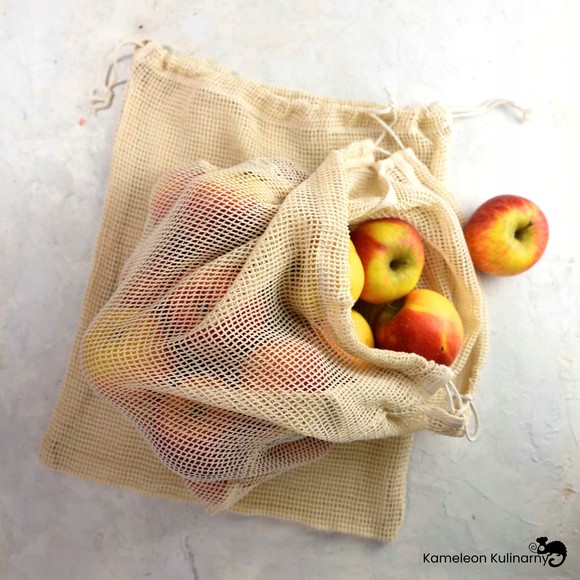TORBA EKO ZERO WASTE zakupy DUŻA 30x40 siatka 5kg