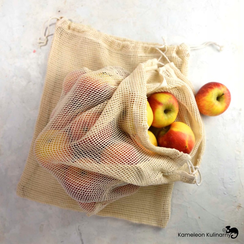 TORBA EKO ZERO WASTE zakupy DUŻA 30x40 siatka 5kg