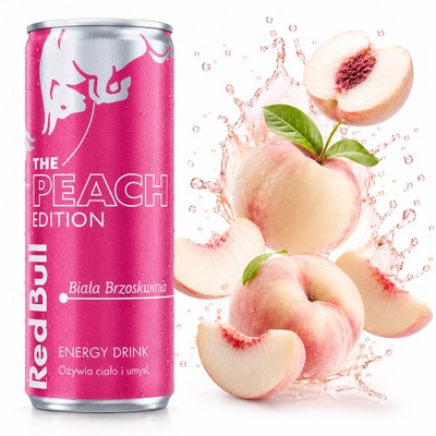 RED BUNAP.RED BULL PEACH K#250ML biała brzoskwinia