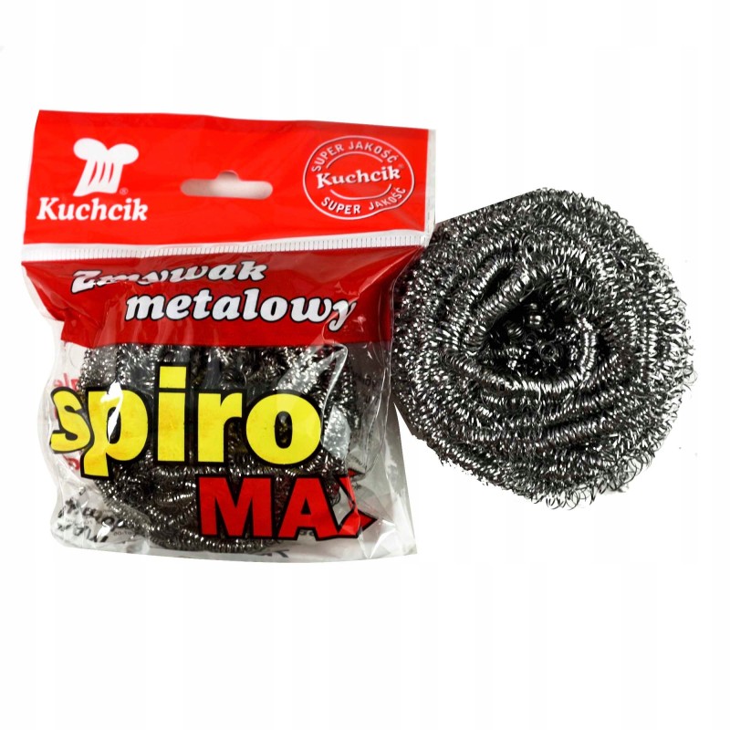ZMYWAK METALOWY DRUCIAK czyścik myjka SPIRO MAX