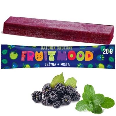 FRUIT MOOD baton batonik owocowy JEŻYNA MIĘTA 20g