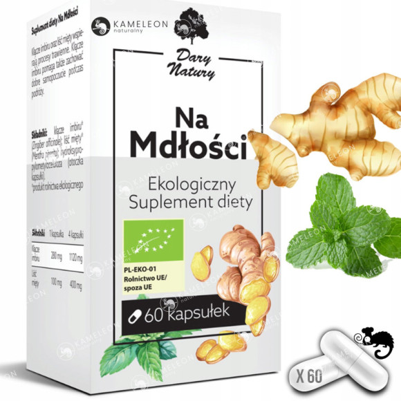 NA MDŁOŚCI EKO suplement diety 60kaps. DARY NATURY NA MDŁOŚCI EKO suplement diety 60kaps. DARY NATURY