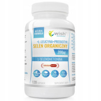 SELEN ORGANICZNY 200mikrogram + PREBIOTYK 120kaps WISH wsparcie ODPORNOŚĆ TARCZYCA