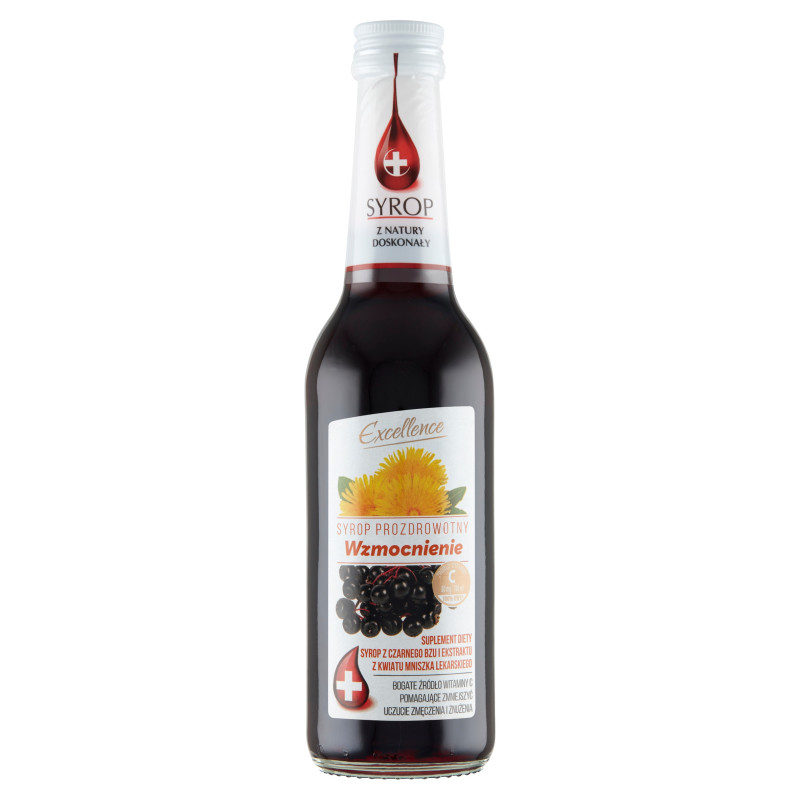SYROP PROZDROWOTNY WZMOCNIENIE sok Z owoców CZARNEGO BZU 320ml EXCELLENCE