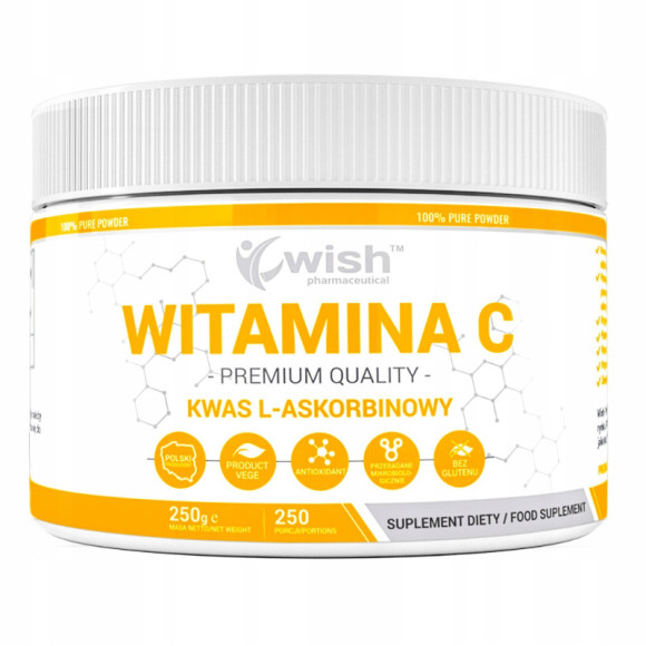 WISH WITAMINA C w proszku KWAS L-ASKORBINOWY 250g WISH WITAMINA C w proszku KWAS L-ASKORBINOWY 250g